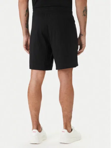 HUGO Športne kratke hlače Spray Regular Fit črna