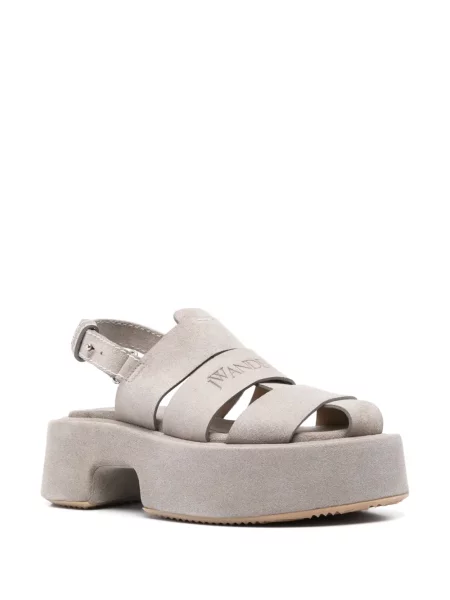 Sandale Jw Anderson din piele de căprioară gri