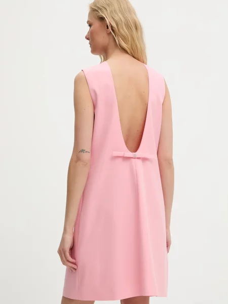 HUGO rochie mini drept roz