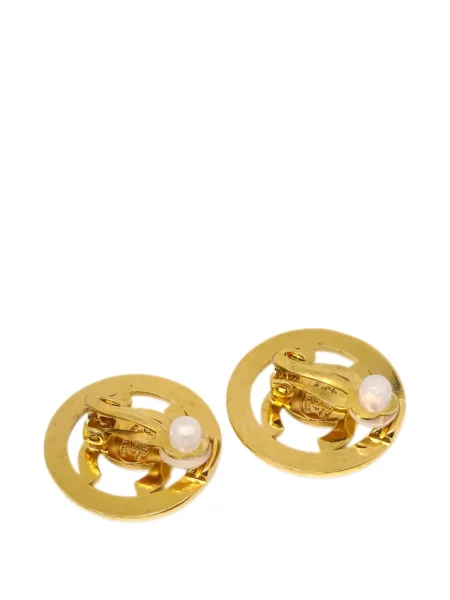 Náušnice Chanel Pre-owned zlaté