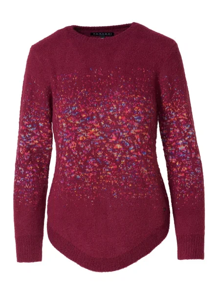 KOROSHI Pulover albastru / galben / vin roșu