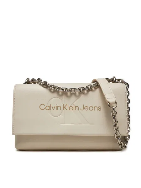 Чанта Calvin Klein Jeans бежово