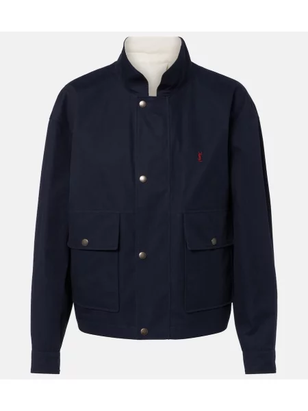 Reversibil geacă Saint Laurent albastru