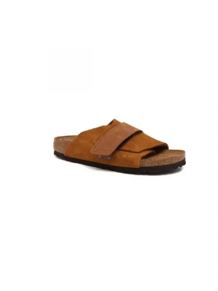 Birkenstock De piele șlapi Kyoto maro