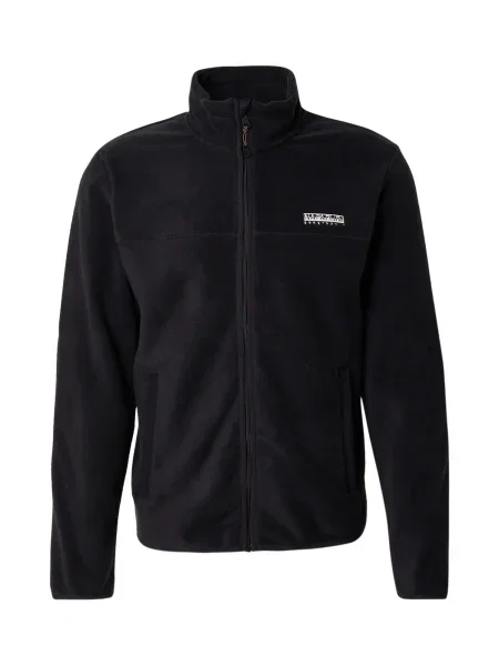 Geacă Napapijri din fleece negru