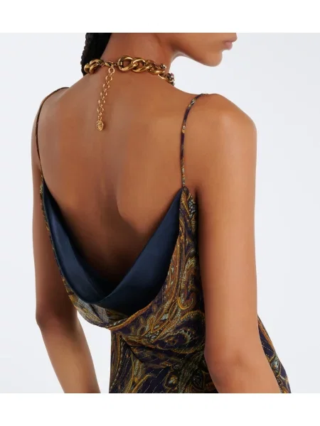 Rochie Etro de mătase cu model paisley