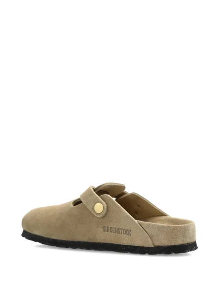 Papuci tip mules Birkenstock din piele de căprioară