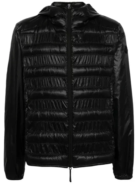 Geacă Moncler cu glugă negru