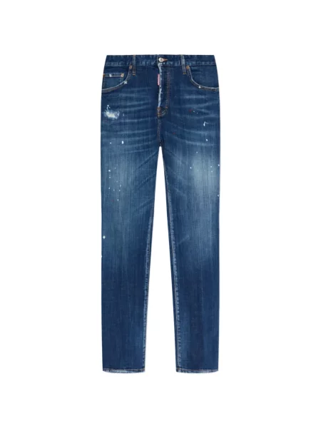 Blugi Dsquared2 zdrențuiți albastru