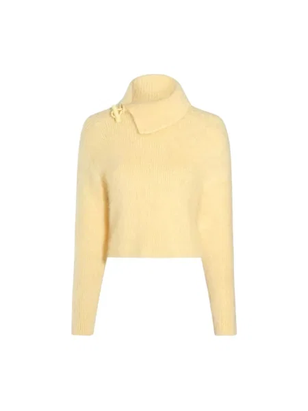 Sweter Jacquemus wełniany żółty