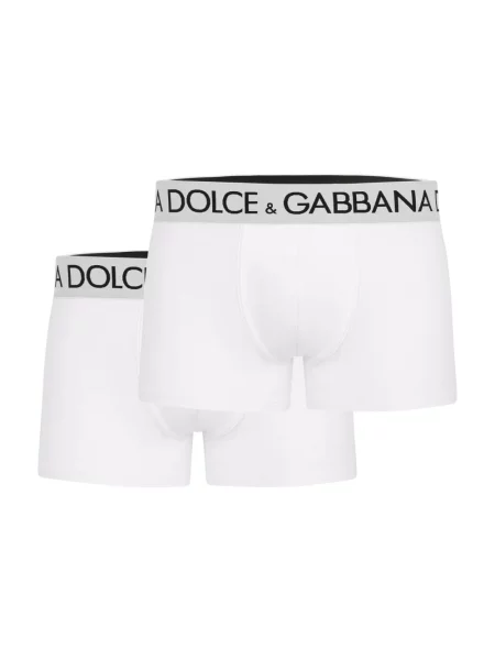 Majtki Dolce And Gabbana z logo białe