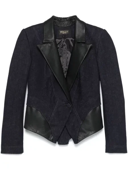 Sacou Mitiliane Couture din piele negru