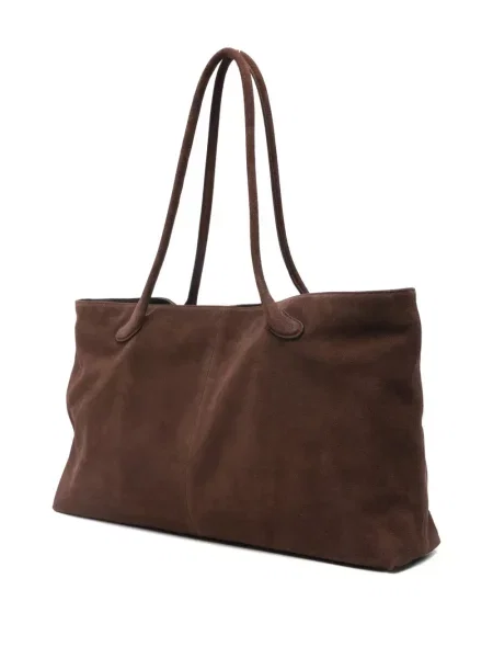 Geantă Low Classic din piele de căprioară clasică maro