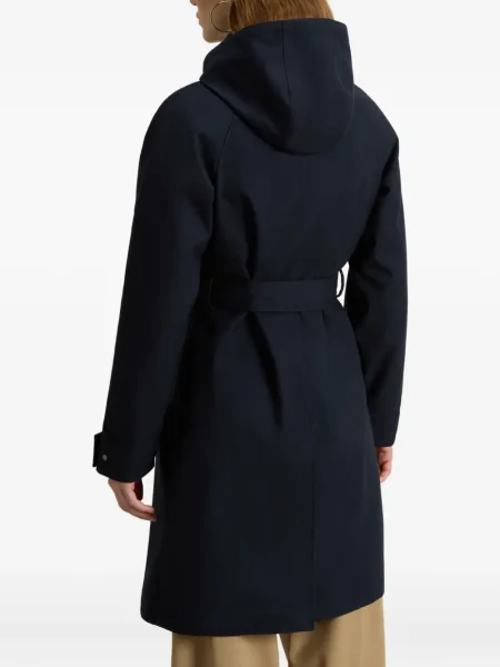 Тренчкот Woolrich с качулка синьо