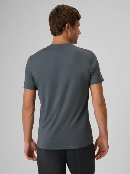 T-shirt treningowy z wykończeniem szybkoschnącym 4F zielona