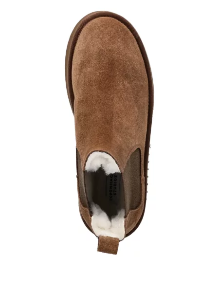 Botine chelsea Copenhagen cu platformă maro