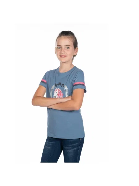 T-shirt dziewczęcy HKM Kids Aymee niebieska