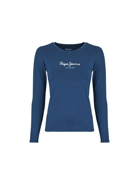 Majica z dolgimi rokavi Pepe Jeans modra