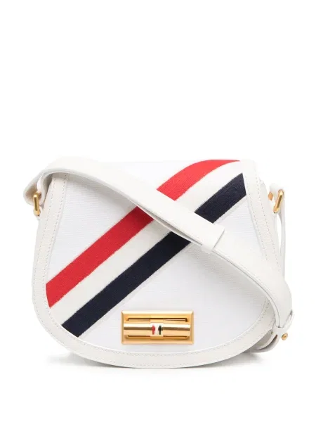 Geanta crossbody Thom Browne alb
