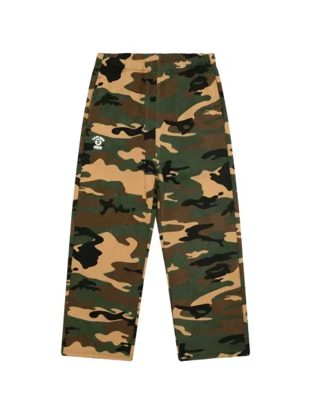 Pantaloni Aape By A Bathing Ape cu imagine cu model camuflaj alergare verde