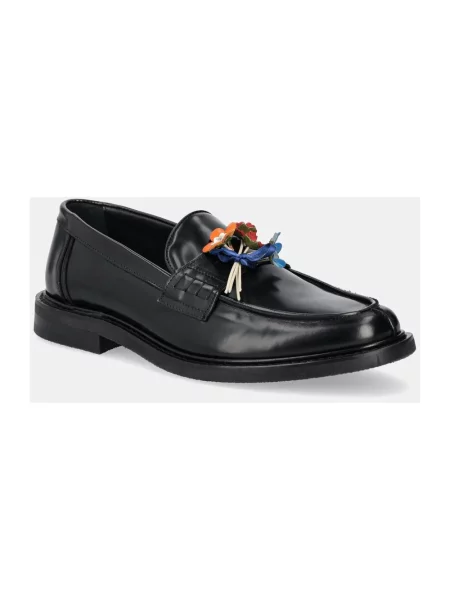 Filling Pieces mokasyny skórzane Loafer Bouquet czarny