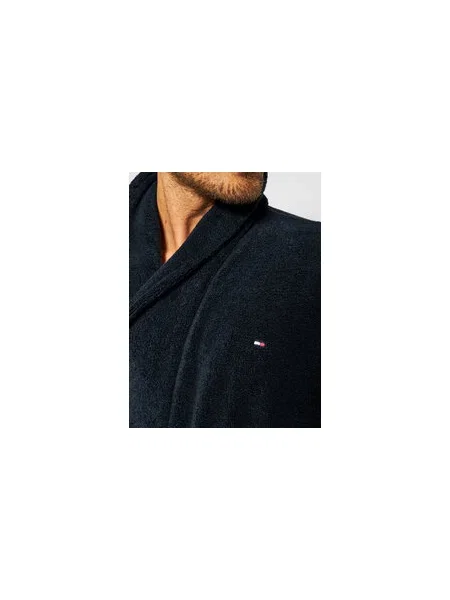Tommy Hilfiger Köntös Icon Bathrobe sötétkék