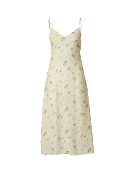 ABOUT YOU Rochie de vară Nicola / galben deschis / verde albastru