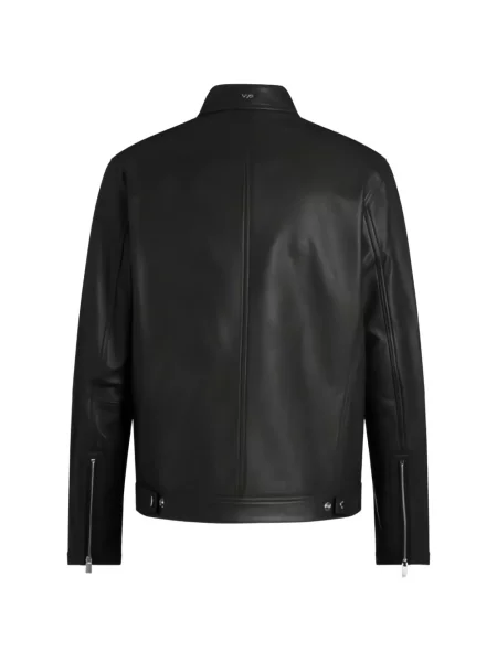 Geanta de piele Boss negru