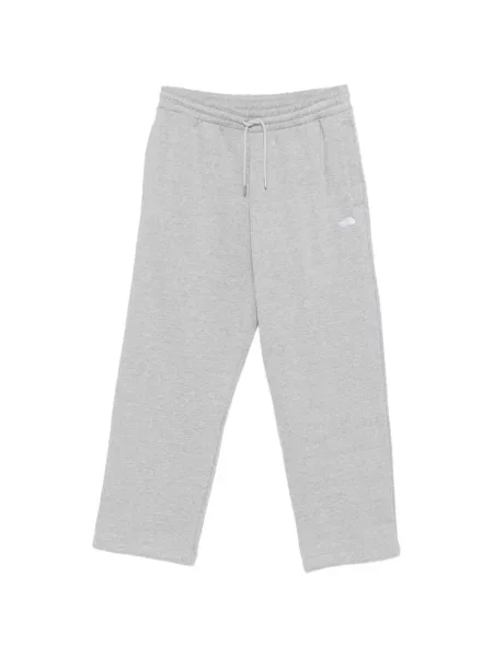 Haftowane spodnie The North Face do biegania szare