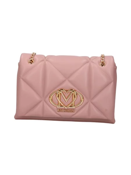 Love Moschino torebka z imitacji skóry różowa