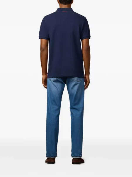 Tricou polo Hackett London cu autograf roșu
