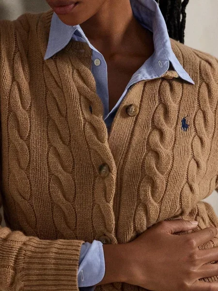 Polo Ralph Lauren жилетка дамска от вълна бежово