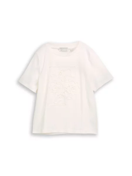TOM TAILOR Tričko offwhite