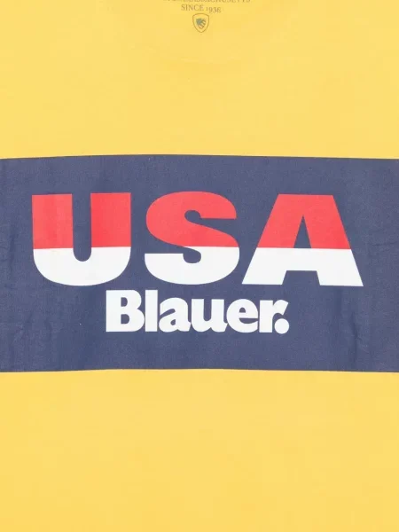 Scurt tricou Blauer cu imagine galben