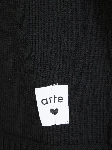 Pulover Arte Antwerp cu decolteu rotund negru