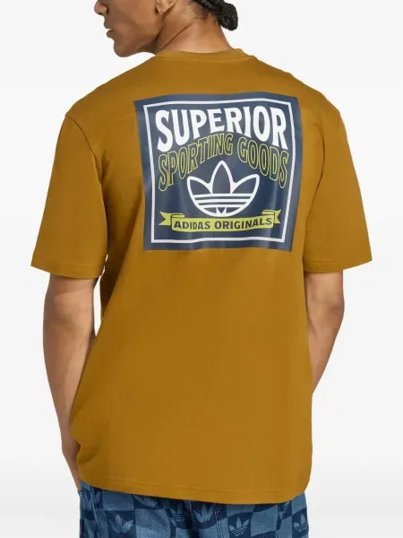 Tricou Adidas cu dungi din jerseu cu imagine negru
