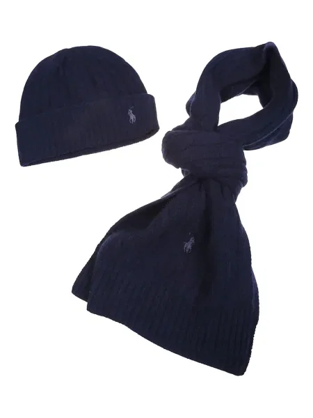 Haftowana bluza z kapturem Polo Ralph Lauren z kaszmiru czarna