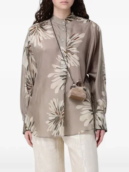 Szarvasbőr shopper táska Brunello Cucinelli
