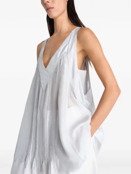 Tunică Lemaire cu decolteu în V albastru