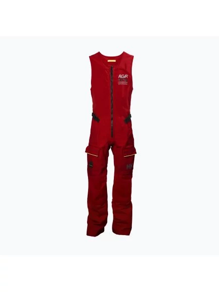 Kombinezon żeglarski Helly Hansen Aegir Race Salopette alert red czerwony