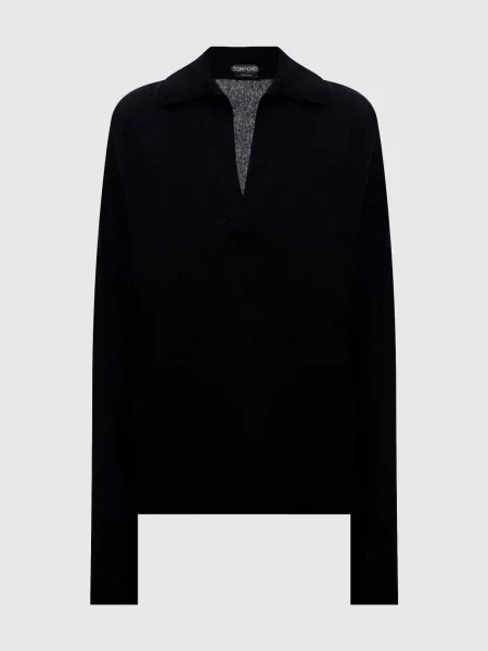 Джемпер з кашеміром та шовком Tom Ford чорний