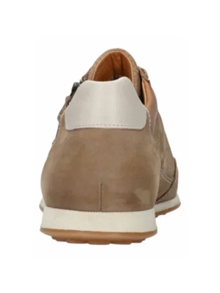 Sneakersy Mephisto sznurowane zamszowe pomarańczowe