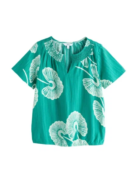 Next Bluză turcoaz / verde mentă alb