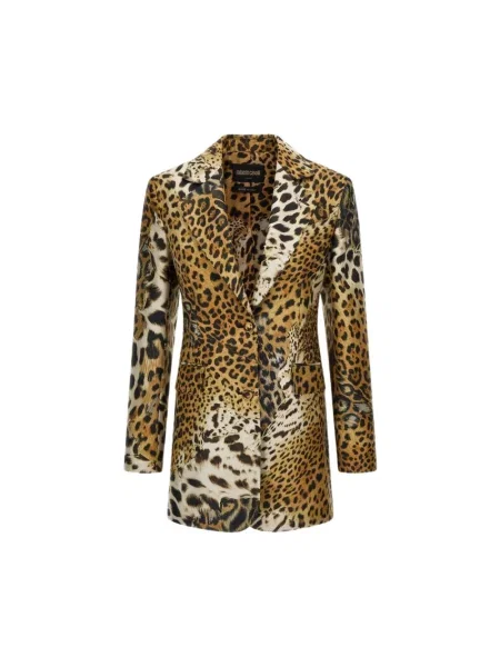 Marynarka Roberto Cavalli z nadrukiem brązowa
