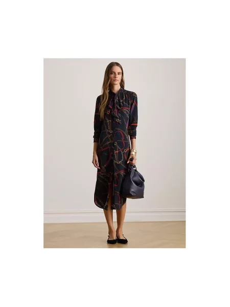 Sukienka koszulowa Ralph Lauren granatowa