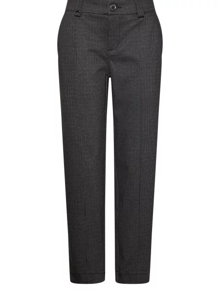 STREET ONE Pantaloni cu dungă bazalt / închis gri
