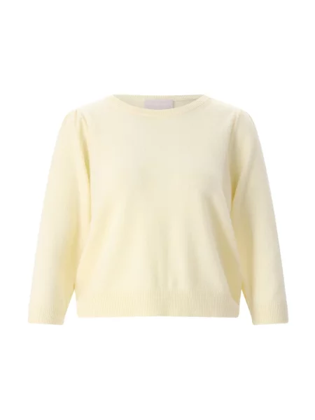 Sweter Hemisphere z kaszmiru żółty