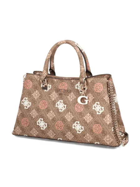 GUESS ELIETTE LOGO GRLFRND SATCHEL béžová