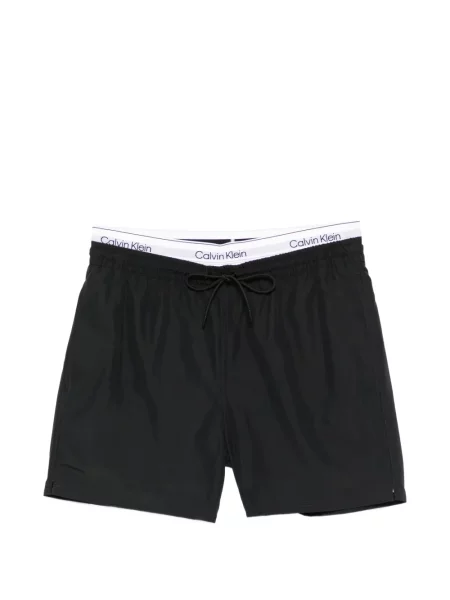Húzózsinór fürdőruha Calvin Klein fekete