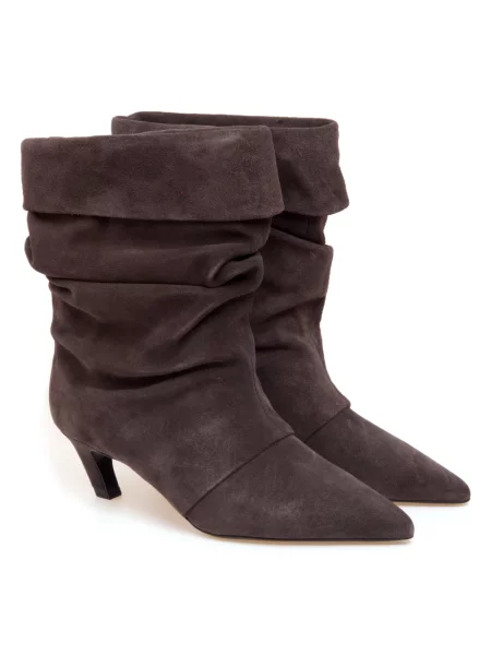 Buty do kostki Ash skórzane brązowe